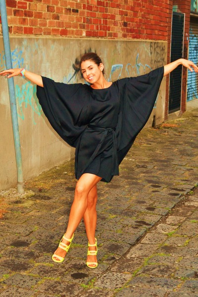 yellow fluro shoes Siren heels shoes heels black. yellow fluro shoes Siren heels