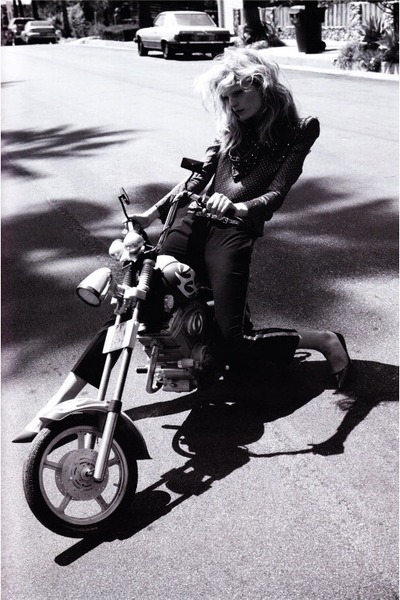 hanne and motorbike