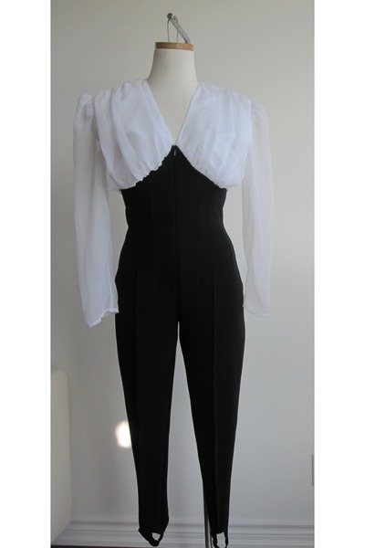 Evening Jumpsuits Fashion on Vintage White Sheer Evening Jumpsuit By Promisetorepeat Chictopia