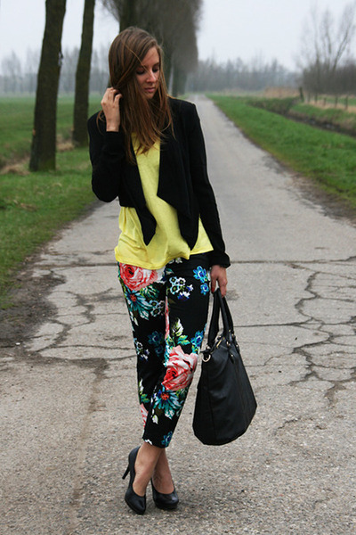 Floral Print Trousers