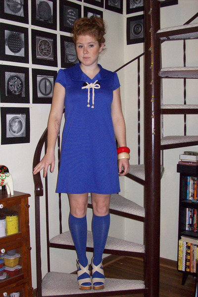 Baby Blue Dress Socks - Men's Long Socks - Halloween Costumes