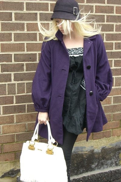 purple banana republic coat