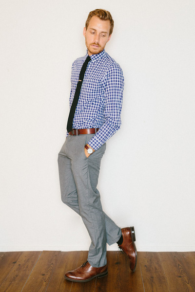 stafford ashton JCPenney shoes - J Crew shirt